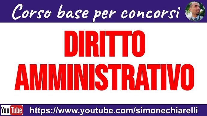 Corso BASE (gratuito) di diritto amministrativo per la preparazione ai