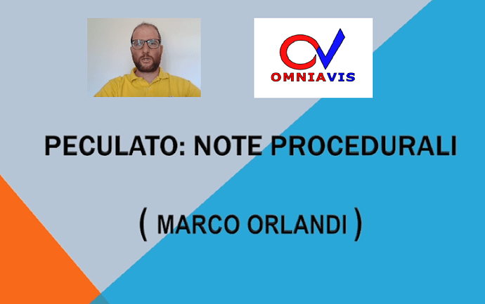 20230529-Orlandi-PeculatoNoteProcedurali