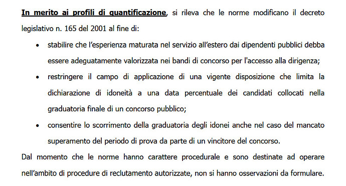 LAVORI PARLAMENTARI L.112-23 SU TAGLIA IDONEI ESCLUSA DA CONCORSI A TD-2