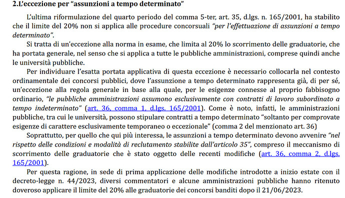 FOCUS SCORRIMENTO GRADUATORIA T.D. CENTRO STUDI CODAU 1