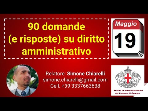 90 domande (e risposte) di diritto amministrativo - webinar gratuito